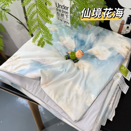 91家纺网 家纺一手货源 找家纺 （总）凉感冰丝夏凉被 小冰皮夏被凉感丝家用空调薄被子可机洗单双人夏被