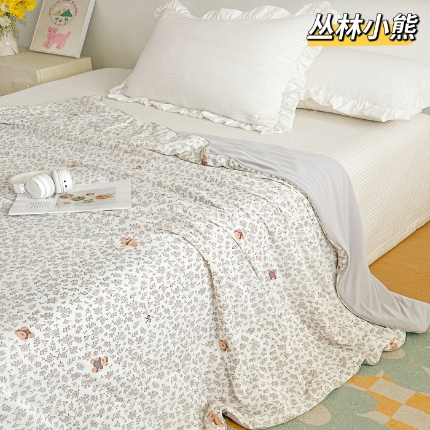 91家纺网 家纺一手货源 找家纺 （总）凉感冰丝夏凉被 小冰皮夏被凉感丝家用空调薄被子可机洗单双人夏被