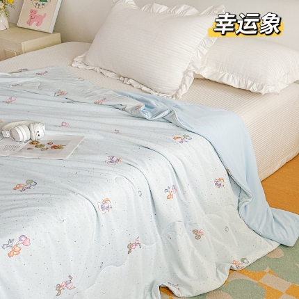91家纺网 家纺一手货源 找家纺 （总）凉感冰丝夏凉被 小冰皮夏被凉感丝家用空调薄被子可机洗单双人夏被