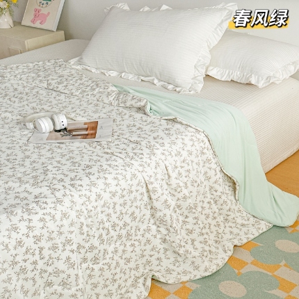 91家纺网 家纺一手货源 找家纺 （总）凉感冰丝夏凉被 小冰皮夏被凉感丝家用空调薄被子可机洗单双人夏被