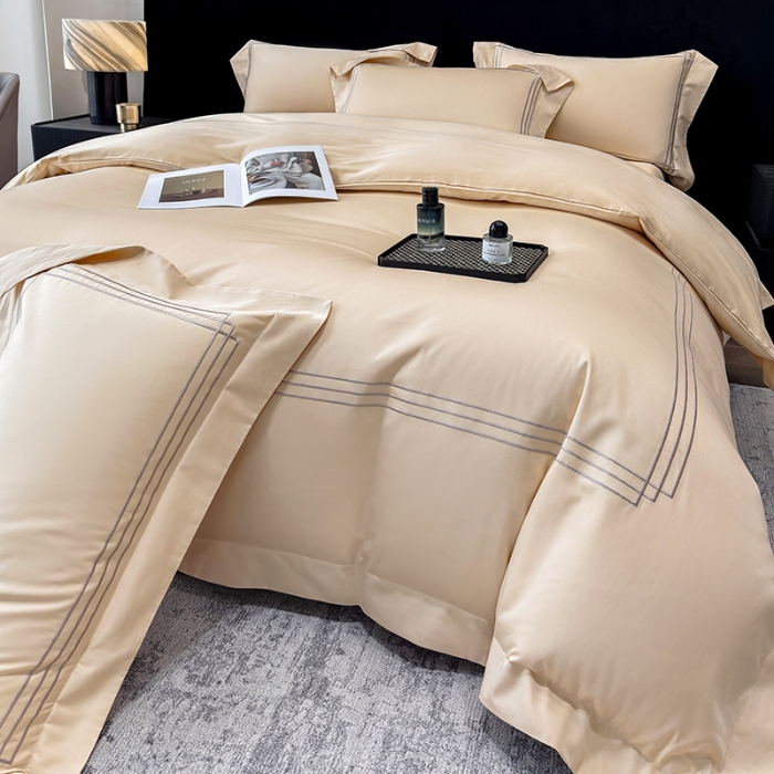 91家纺网 家纺一手货源 找家纺 （总）星蕴家纺 2026新款贡缎长绒棉四件套-简爱