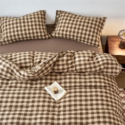 91家纺网 家纺一手货源 找家纺 （总）兰紫橙家纺 2026新款全棉A类深色复古色织方格子水洗棉-赫本雅素系列（含买家秀和质检报告）,赫本红,木槿咖,莫奈红,莫奈咖,赫本绿,莫奈灰,赫本灰,木槿黑,木槿绿,沐风粉,沐风焦糖,沐风米,雅素红,雅素咖,雅素绿