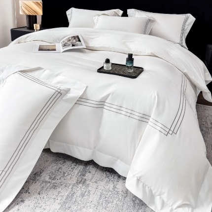 91家纺网 家纺一手货源 找家纺 （总）星蕴家纺 2026新款贡缎长绒棉四件套-简爱