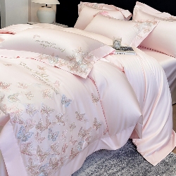 91家纺网 家纺一手货源 找家纺 （总）星蕴家纺 2026新款双股贡缎长绒棉四件套-挚爱,挚爱-浪漫粉,挚爱-梦幻紫,挚爱-魅力蓝,挚爱-珍珠白