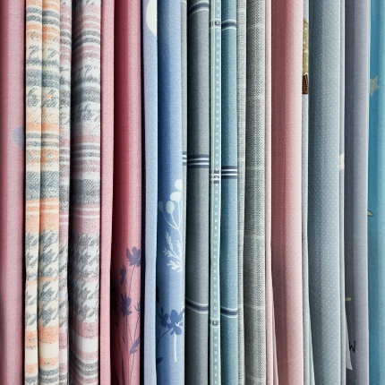 南美  新款套件面料床盖面料混纺磨毛印花