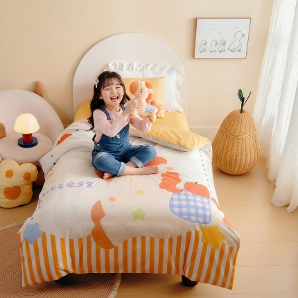 91家纺网 家纺一手货源 找家纺 绒梦里 2024新款小凉皮凉感冰豆豆夏被直播爆款夏凉被空调被 硕果