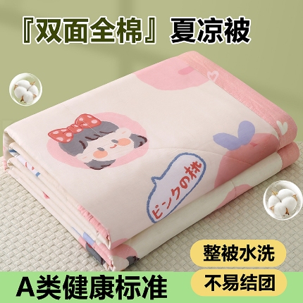 91家纺网 家纺一手货源 找家纺 （总）米萝家居 2026新款全棉夏凉被纯棉空调被印花夏被
