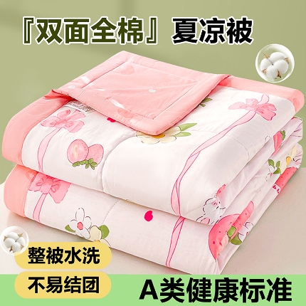 91家纺网 家纺一手货源 找家纺 （总）米萝家居 2026新款全棉夏凉被纯棉空调被印花夏被