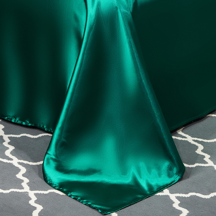 91家纺网 家纺一手货源 找家纺 总-梦尚舒2026新款水洗真丝冰丝天丝夏被四件套床单款床笠款