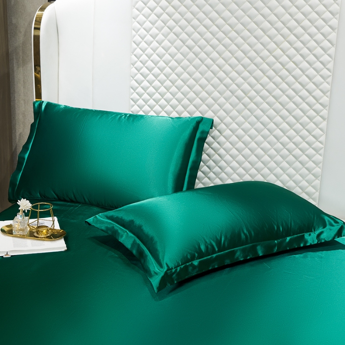 91家纺网 家纺一手货源 找家纺 总-梦尚舒2026新款水洗真丝冰丝天丝夏被四件套床单款床笠款