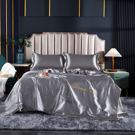 91家纺网 家纺一手货源 找家纺 （总）梦尚舒2026年新款水洗天丝夏被四件套真丝冰丝夏凉被,翡翠绿,爵士灰,玛瑙红,天之蓝,香槟金,淡雅玉,樱花粉,月光蓝,珍珠白,紫罗兰