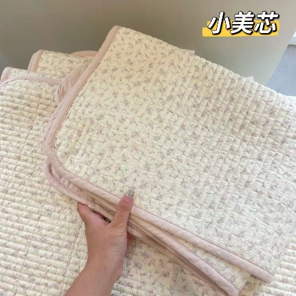 91家纺网 家纺一手货源 找家纺 （总）纯棉床盖三件套200*220 夹棉床盖榻榻米双人全棉床盖纯棉床单