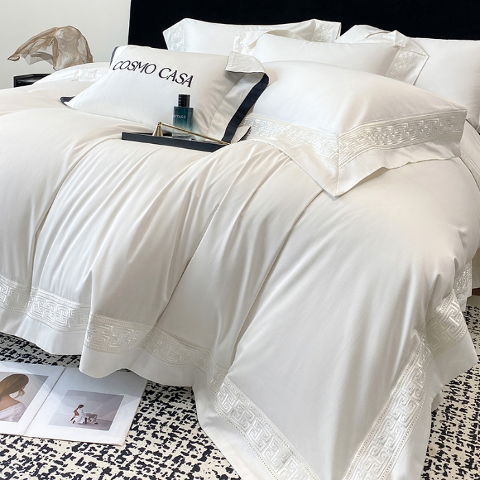 91家纺网 家纺一手货源 找家纺 （总）星蕴家纺 2026新款双股长绒棉全棉纯棉刺绣四件套-柏林系列