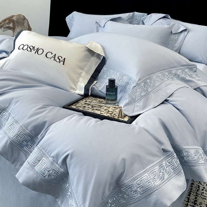 91家纺网 家纺一手货源 找家纺 （总）星蕴家纺 2026新款双股长绒棉全棉纯棉刺绣四件套-柏林系列