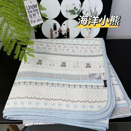 91家纺网 家纺一手货源 找家纺 （总）A类双面全棉床盖 200*220±5CM可机洗双面纯棉绗缝夹棉床单防滑垫
