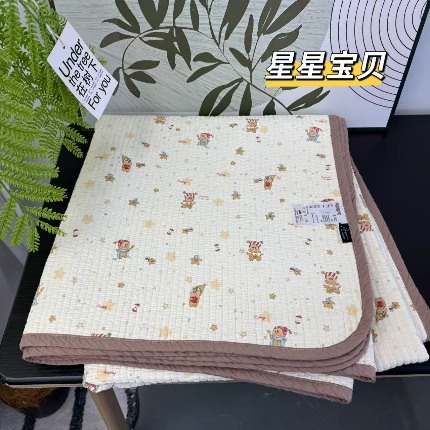 91家纺网 家纺一手货源 找家纺 （总）A类双面全棉床盖 200*220±5CM可机洗双面纯棉绗缝夹棉床单防滑垫