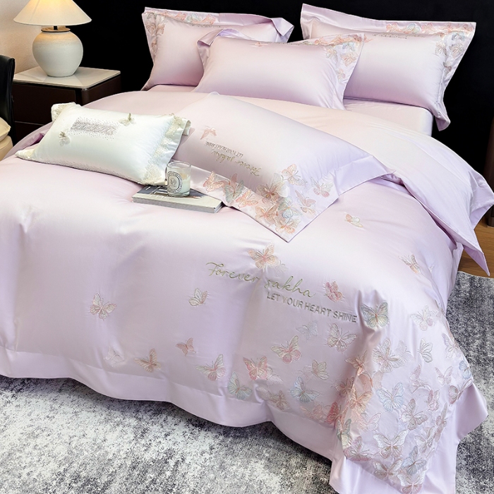 91家纺网 家纺一手货源 找家纺 （总）星蕴家纺 2026新款双股贡缎长绒棉四件套-挚爱