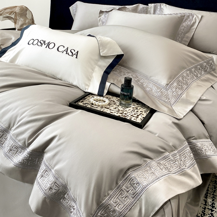 91家纺网 家纺一手货源 找家纺 （总）星蕴家纺 2026新款双股长绒棉全棉纯棉刺绣四件套-柏林系列