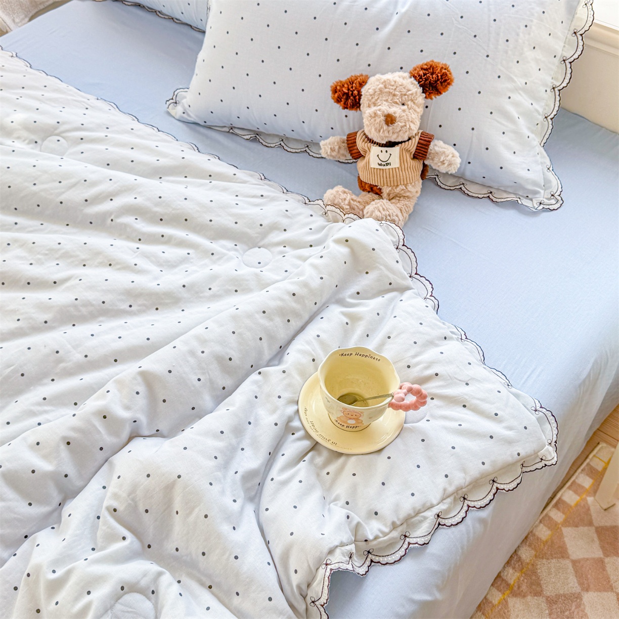 91家纺网 家纺一手货源 找家纺 （总）被窝家纺 2026新款全棉纯棉有氧双层纱多功能夏被夏凉被空调被四件套