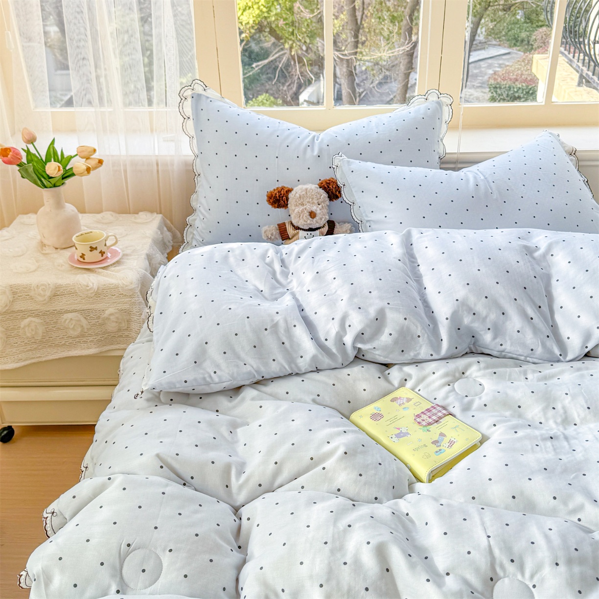 91家纺网 家纺一手货源 找家纺 （总）被窝家纺 2026新款全棉纯棉有氧双层纱多功能夏被夏凉被空调被四件套