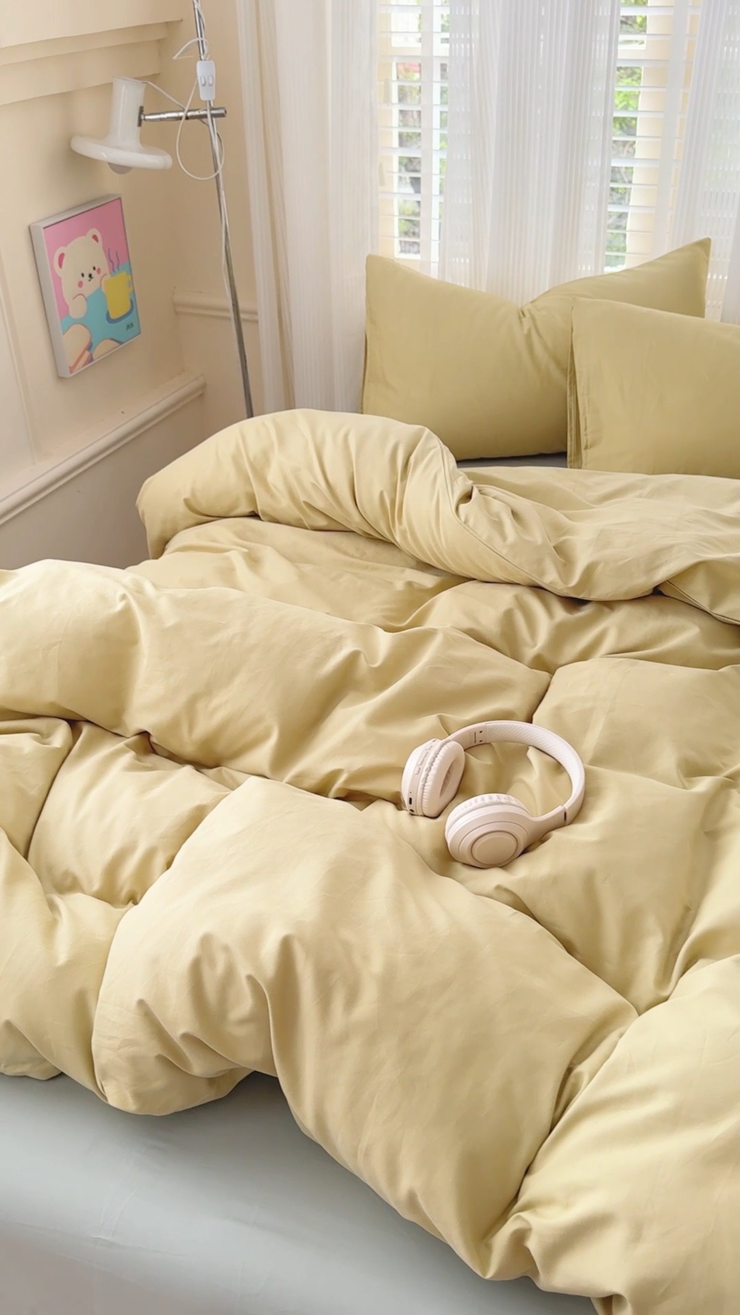 91家纺网 家纺一手货源 找家纺 （总）2026高端轻奢简约100%新疆100支长绒棉纯色双拼全棉纯棉磨毛四件套素色学生宿舍全棉纯棉单被套床单床笠单品