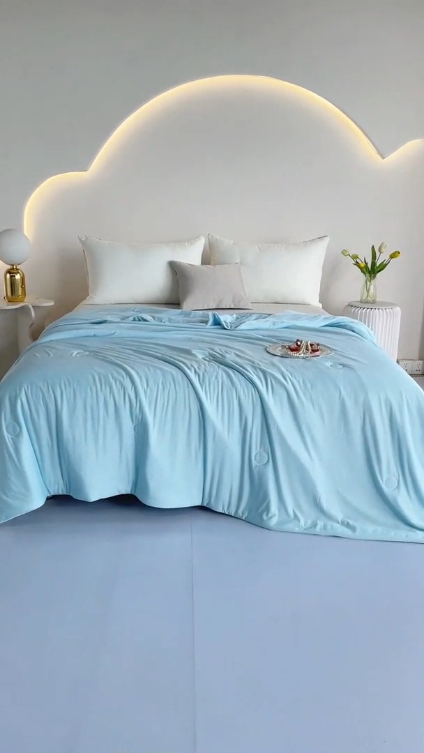 91家纺网 家纺一手货源 找家纺 （总）延遥2026新款A类氨纶凉感丝夏被天丝夏凉被学生宿舍空调被子被芯