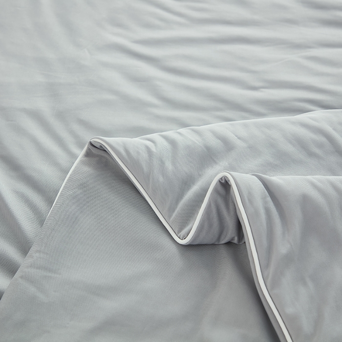 91家纺网 家纺一手货源 找家纺 2026延遥新款氨纶凉感天丝夏被夏凉被空调被 冰川灰