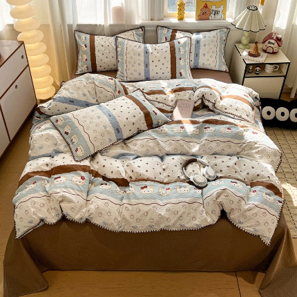 91家纺网 家纺一手货源 找家纺 坚果  小清新卡通套件拍摄赏析