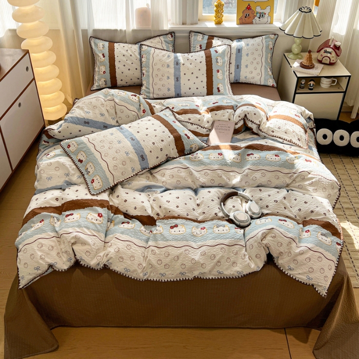 91家纺网 家纺一手货源 找家纺 坚果  小清新卡通套件拍摄赏析