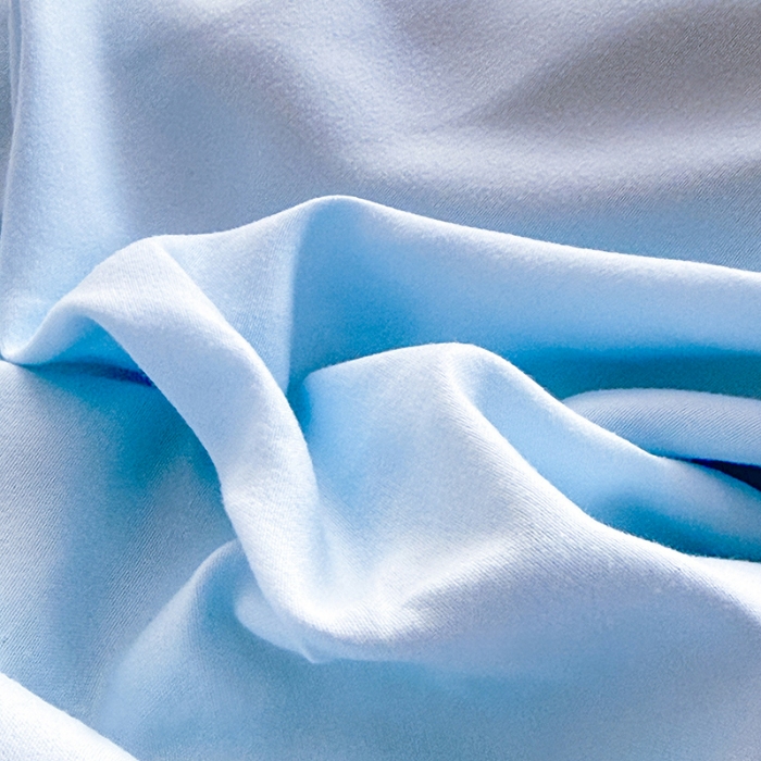 91家纺网 家纺一手货源 找家纺 苏米娜2026春夏新品韩版公主风小清新水洗棉床盖四件套针织棉双层纱纯棉棉麻全棉公主风床盖款四件套  幸运花-梦幻蓝 