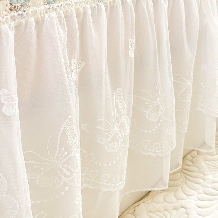 91家纺网 家纺一手货源 找家纺 苏米娜家纺 2026春夏新款超柔云朵棉古法水洗棉床盖款四件套--小清新系列 绿野仙踪 