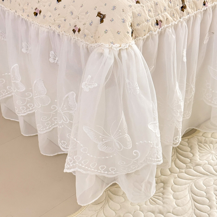 91家纺网 家纺一手货源 找家纺 苏米娜家纺 2026春夏新款超柔云朵棉古法水洗棉床盖款四件套--小清新系列 萌宠乐园 