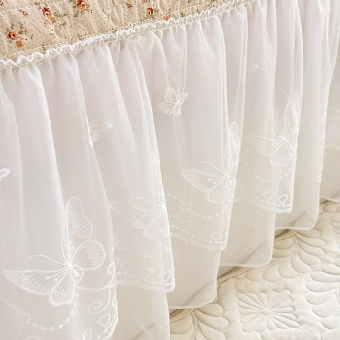 91家纺网 家纺一手货源 找家纺 苏米娜家纺 2026春夏新款超柔云朵棉古法水洗棉床盖款四件套--小清新系列 陌上花开 