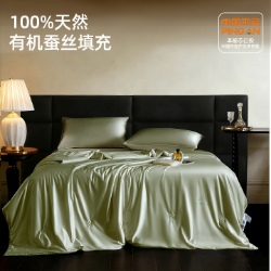 91家纺网 家纺一手货源 找家纺 （总）（总）纯色丝光绸100%蚕丝夏凉被 可水洗柞蚕丝 夏被 被子被芯 蚕丝被 空调被 蚕丝夏被 桑蚕丝被,蓝色,军绿色,粉色,香槟色,浅蓝拼灰,卡其色,灰色,豆沙色