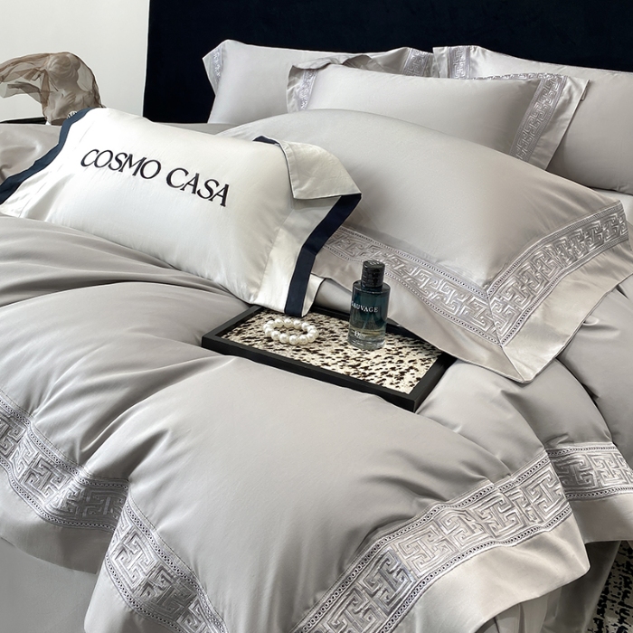 91家纺网 家纺一手货源 找家纺 （总）星蕴家纺 2026新款双股长绒棉全棉纯棉刺绣四件套-柏林系列