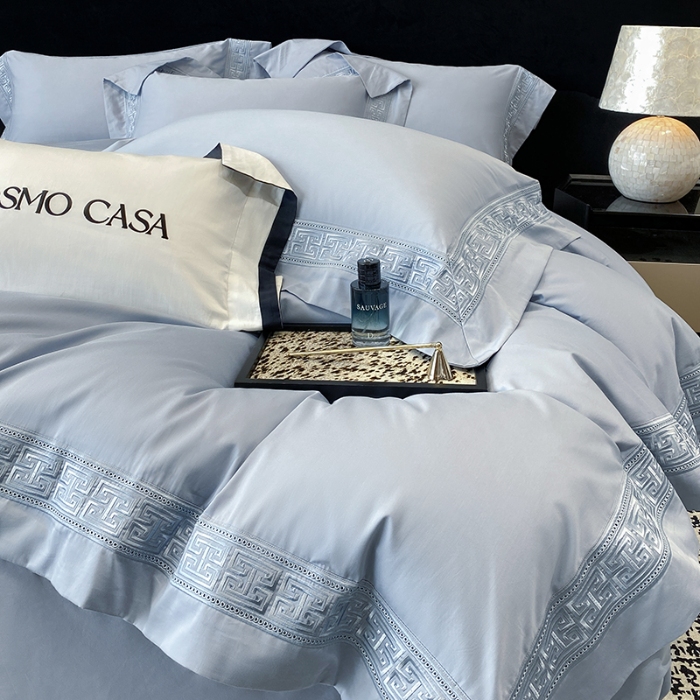 91家纺网 家纺一手货源 找家纺 （总）星蕴家纺 2026新款双股长绒棉全棉纯棉刺绣四件套-柏林系列