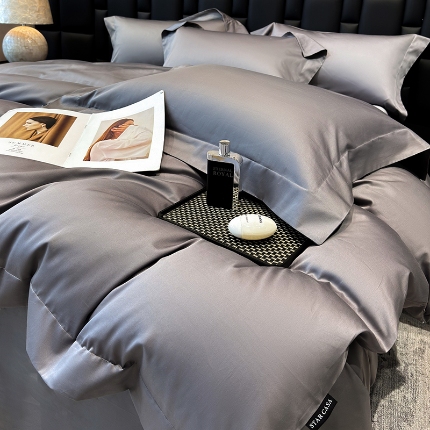 （总）星蕴家纺 2026新款A类贡缎纯色长绒棉纯棉全棉四件套-多伦多