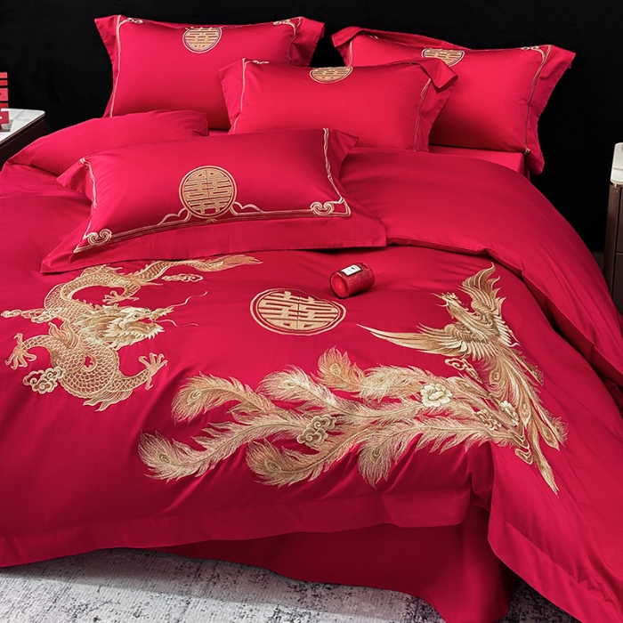 91家纺网 家纺一手货源 找家纺 （总）星蕴家纺 2026新款高档全棉婚庆四件套