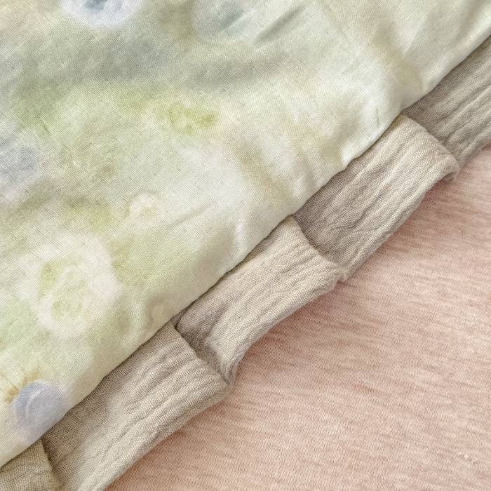 91家纺网 家纺一手货源 找家纺 2026高端法式韩版花边A类母婴级印花全棉双层纱单夏被子清新公主风荷叶边纯棉双层纱夏凉被空调被春秋被 月光蔷薇