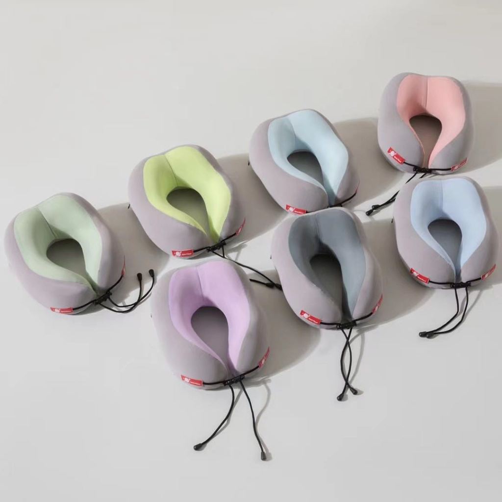 91家纺网 家纺一手货源 找家纺 （总）记忆棉U型枕旅行飞机便携护颈枕睡觉靠枕便携收纳办公室午休枕团购促销礼品会销礼盒装