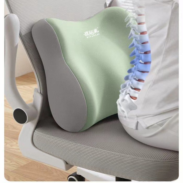 91家纺网 家纺一手货源 找家纺 （总）腰靠腰枕靠垫座椅腰部支撑睡觉工位久坐神器办公室椅子护腰靠批发团购促销礼品礼盒装会销