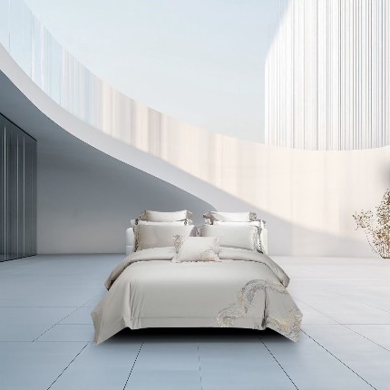 91家纺网 家纺一手货源 找家纺 （总）高端四件套四件套五星级酒店高级感纯色长绒棉被套礼盒装团购高端促销礼品会销