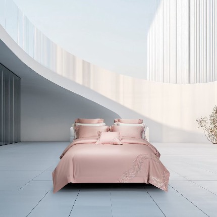 91家纺网 家纺一手货源 找家纺 （总）高端四件套四件套五星级酒店高级感纯色长绒棉被套礼盒装团购高端促销礼品会销