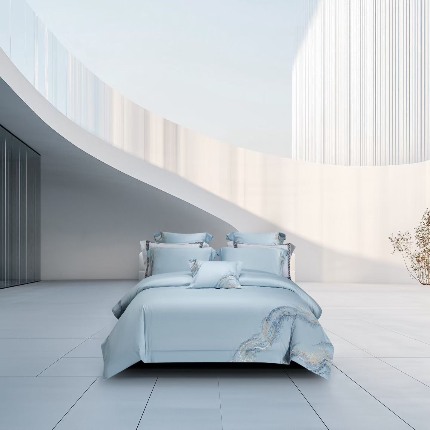 91家纺网 家纺一手货源 找家纺 （总）高端四件套四件套五星级酒店高级感纯色长绒棉被套礼盒装团购高端促销礼品会销