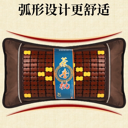 91家纺网 家纺一手货源 找家纺 （总）夏日必备 自然茶香麻将枕夏天茶香凉席枕头家用单人麻将透气夏凉枕夏季茶叶竹枕礼盒装团购促销礼盒装