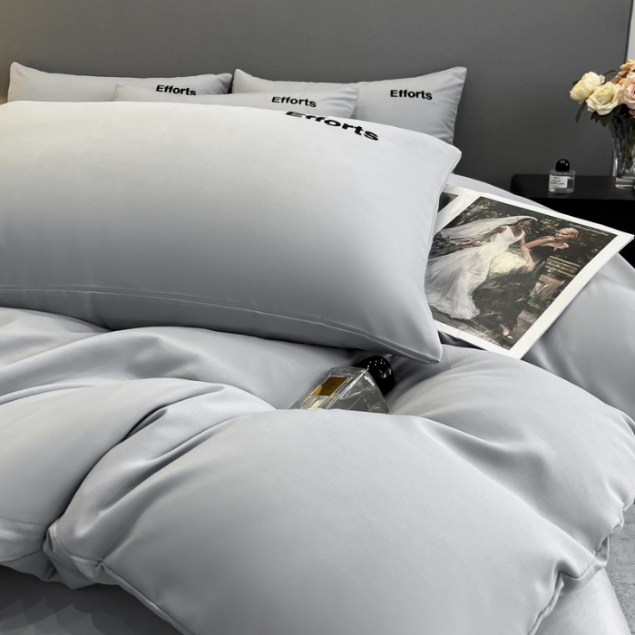 91家纺网 家纺一手货源 找家纺 （总）经年 2026春夏新款亲肤棉刺绣四件套-励志