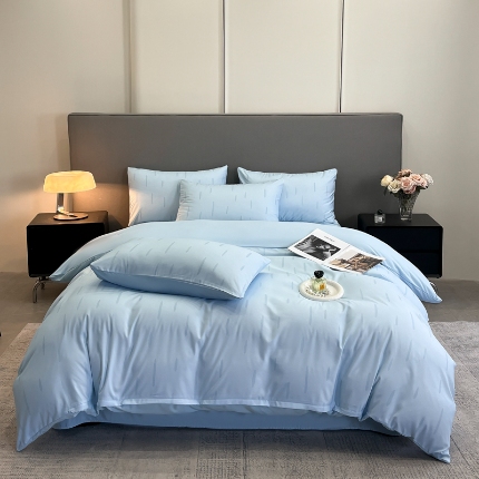 91家纺网 家纺一手货源 找家纺 （总）经年 2026春夏新款亲肤棉数码印花四件套-流星