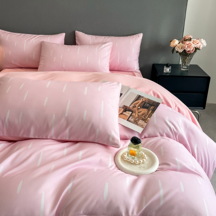 91家纺网 家纺一手货源 找家纺 （总）经年 2026春夏新款亲肤棉数码印花四件套-流星