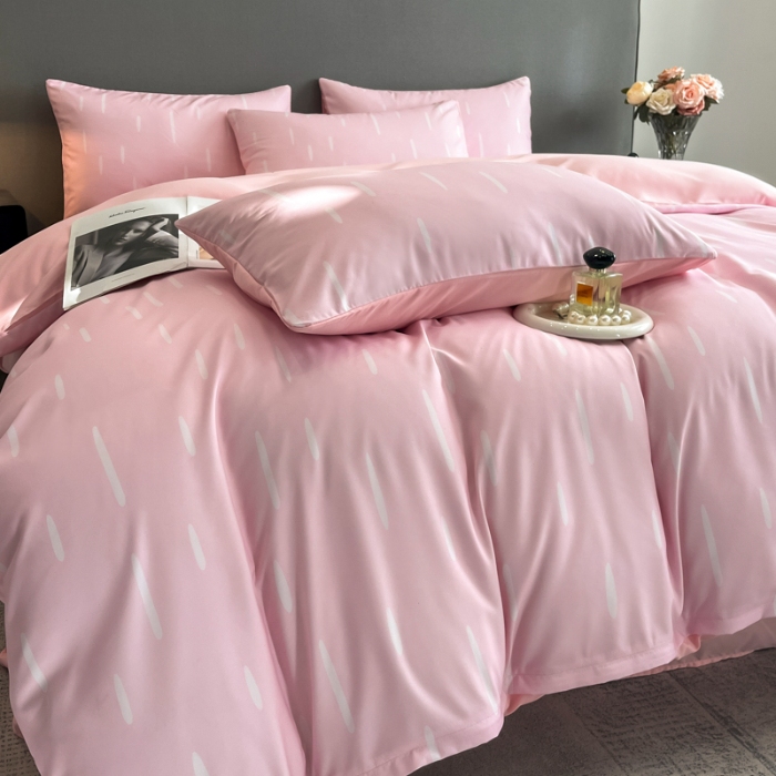 91家纺网 家纺一手货源 找家纺 （总）经年 2026春夏新款亲肤棉数码印花四件套-流星