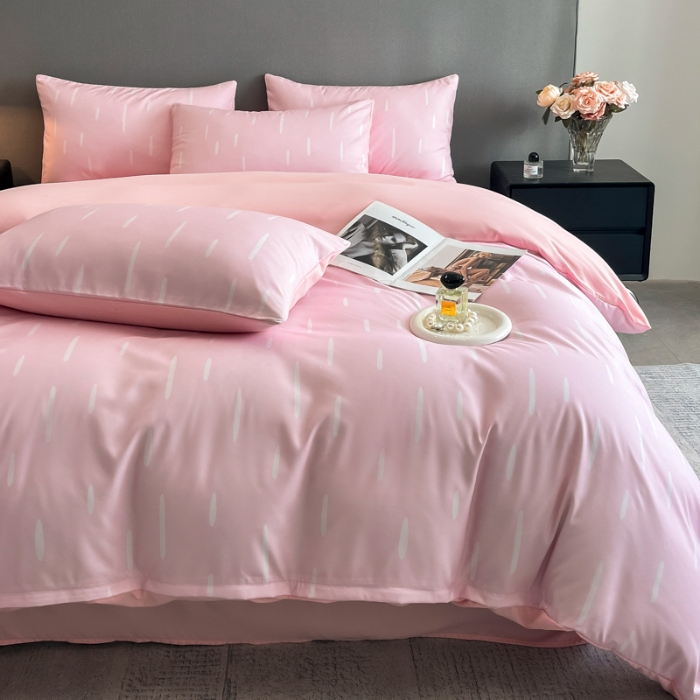 91家纺网 家纺一手货源 找家纺 （总）经年 2026春夏新款亲肤棉数码印花四件套-流星